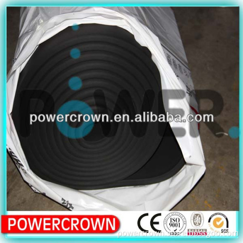 High density black rubber foam insulation roll